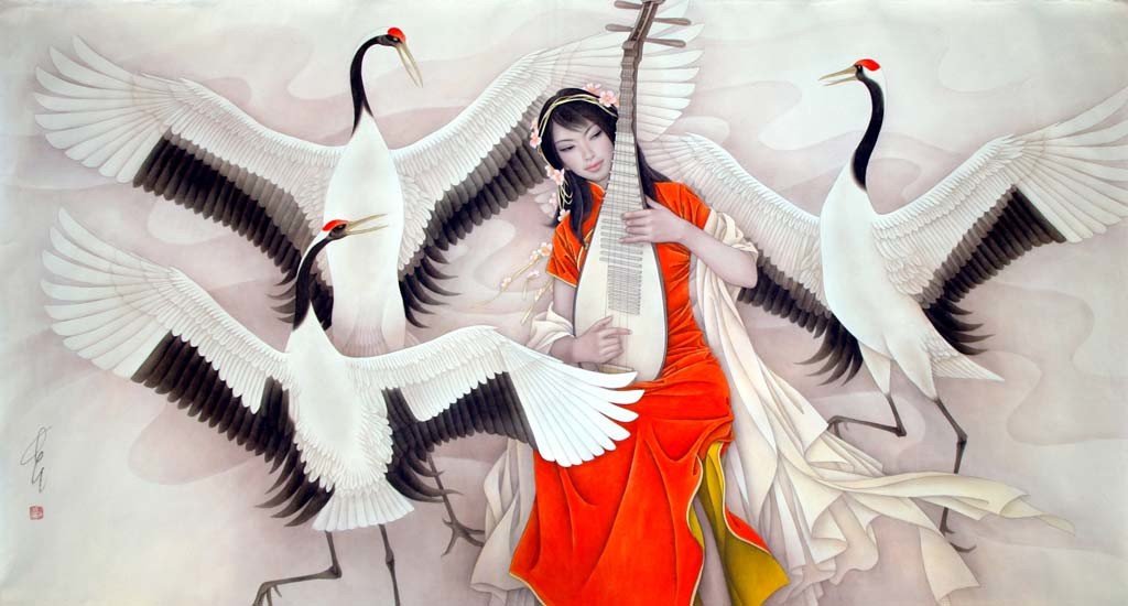 Журавль – птица-символ Китая