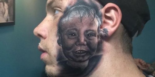 Невероятные татуировки на лице (9 фото)
