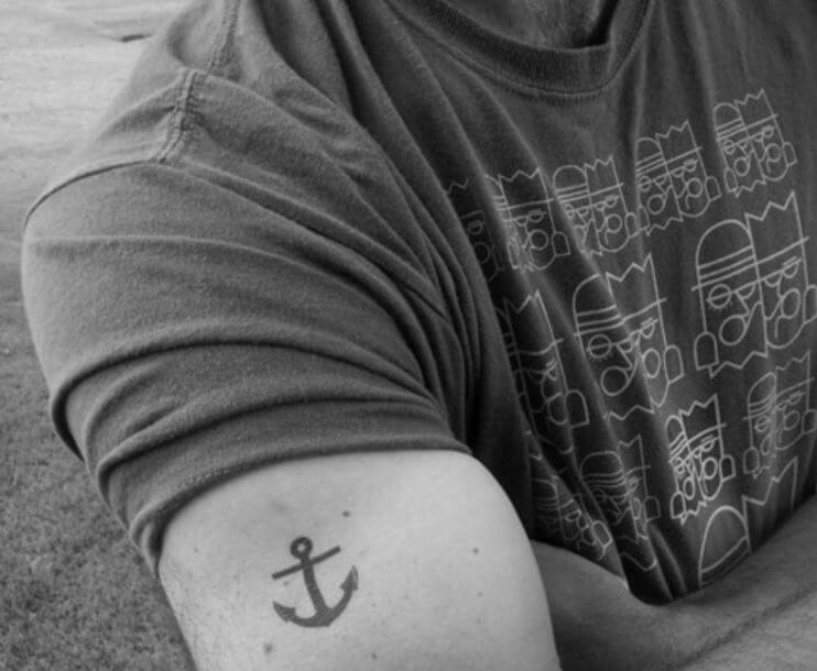 Small Anchor Tattoos For Men