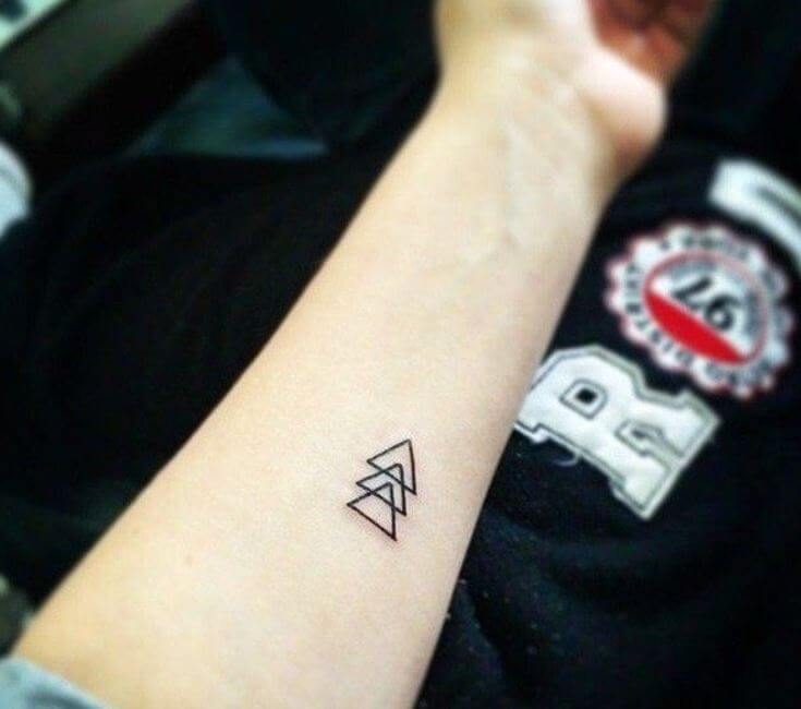 Small Triangle Tattoos For Men