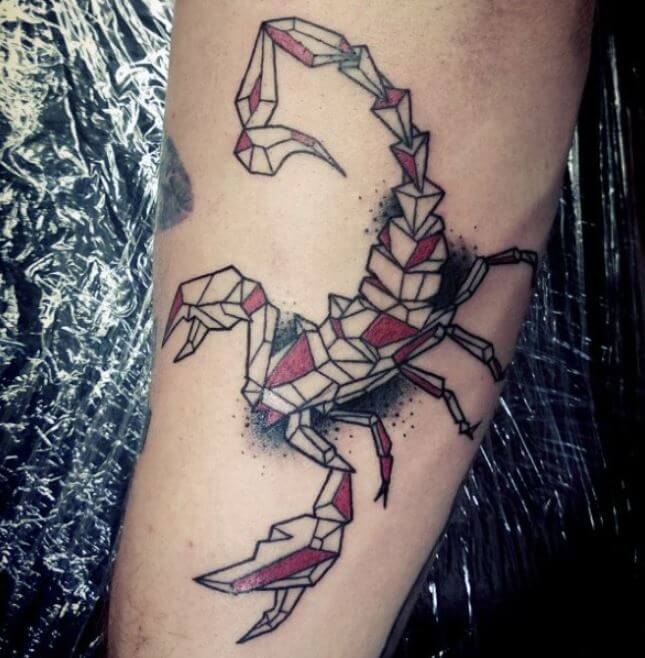 Abstract Scorpion Tattoos