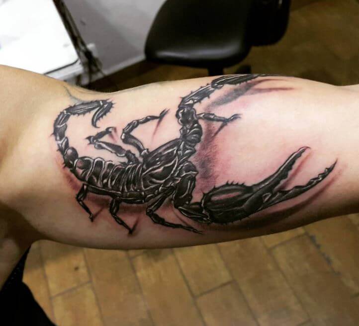 Scorpion Arm Tattoo