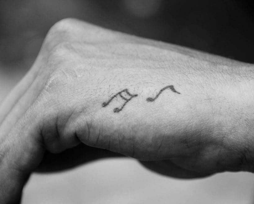 Small Music Tattoos For Men