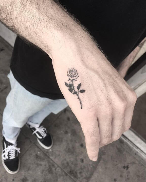 Small Rose Tattoos For Men