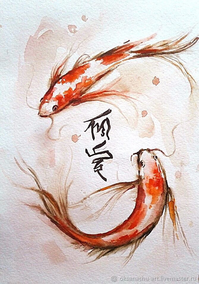 Зачем нужен духовный карп в геншин. Тату в японском стиле две рыбы. Японские рыбы рисунок. Рыбки кои рисунок. Японская Графика рыбы.