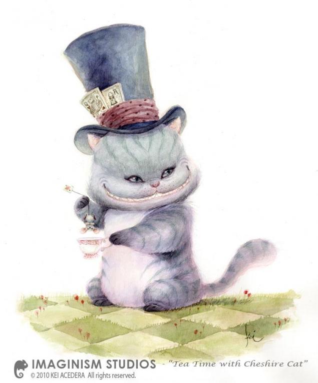 Чеширский кот в иллюстрациях художников, фото № 18