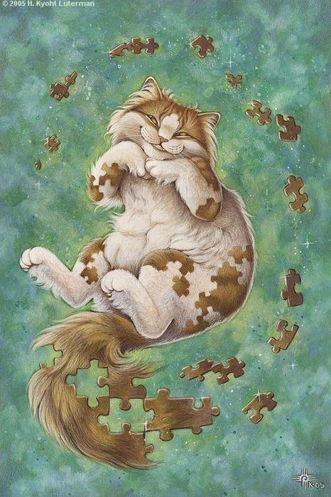 Чеширский кот в иллюстрациях художников, фото № 52