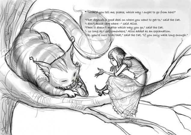 Чеширский кот в иллюстрациях художников, фото № 79