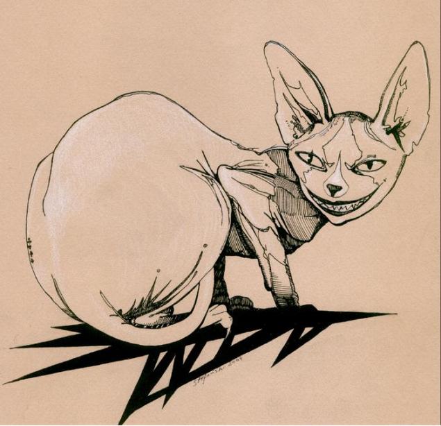Чеширский кот в иллюстрациях художников, фото № 37