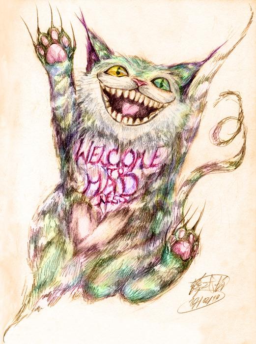 Чеширский кот в иллюстрациях художников, фото № 50