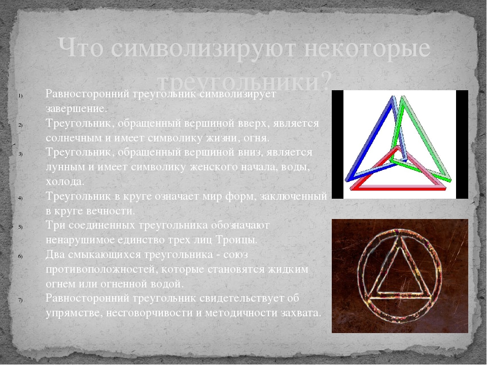 Четыре треугольника в круге