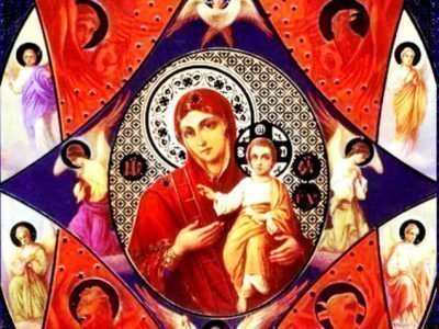 Икона Божья матерь с младенцем
