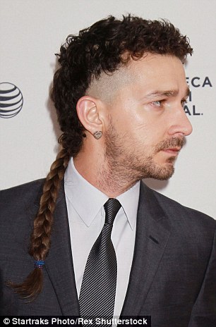 All gone: The actor terminated his small braided ponytail after months of caring for the long braided appendage