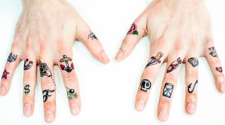 фото тату на пальцах on-tattoo 