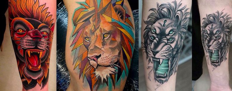 Что говорит о вас татуировка льва? Lion-on-tattoo
