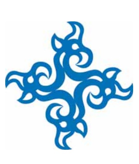 Эмблема в виде свастики, составленная из четырех голов грифонов
