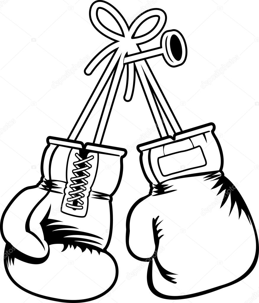 Как нарисовать перчатки для бокса