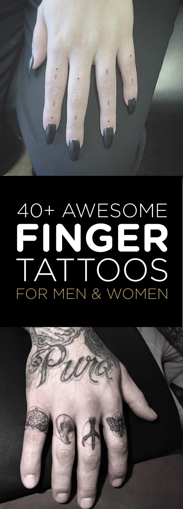 40+ Awesome Finger Tattoos For Men and Women 
