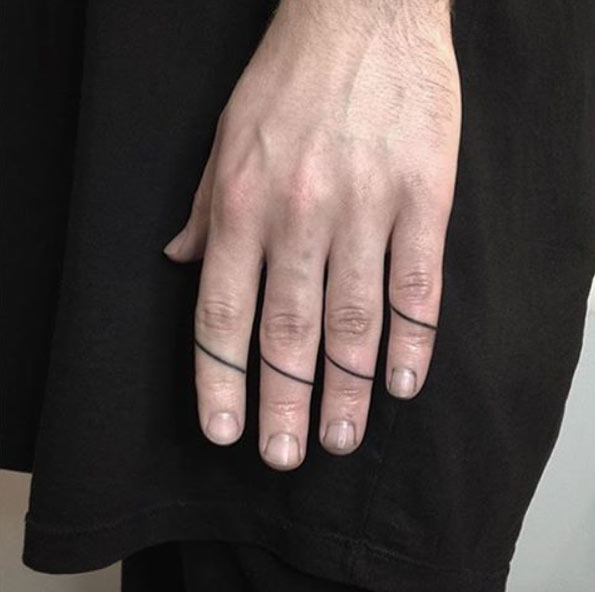 Finger Tattoo Design by Andrew Novitskiy