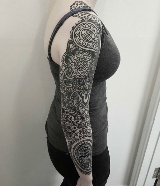 Paisley full sleeve by Jules Gordon