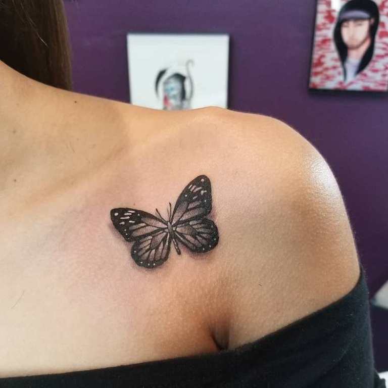 татуировка бабочки