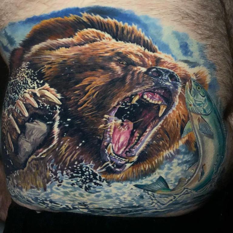 татуировка медведь