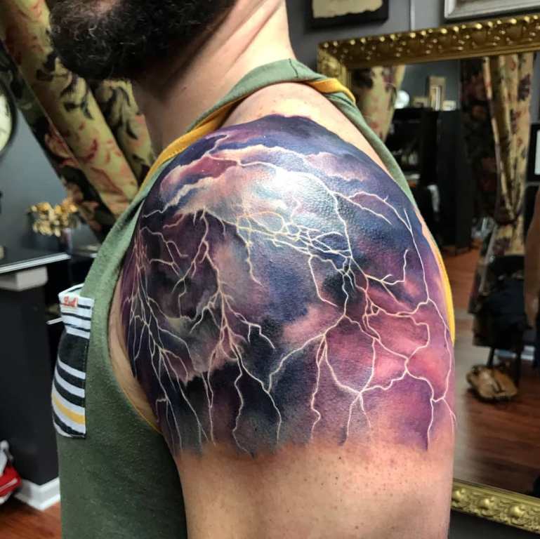 татуировка на плечо мужская