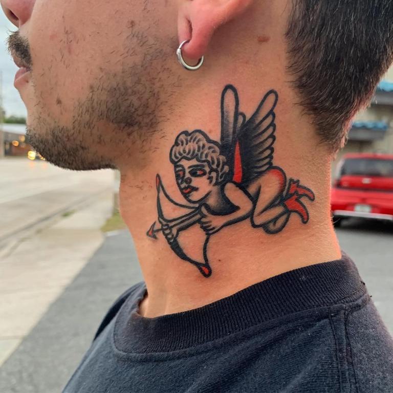 татуировки на шее для мужчин