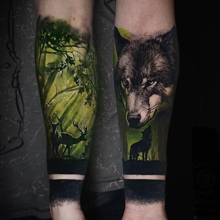 татуировки леса