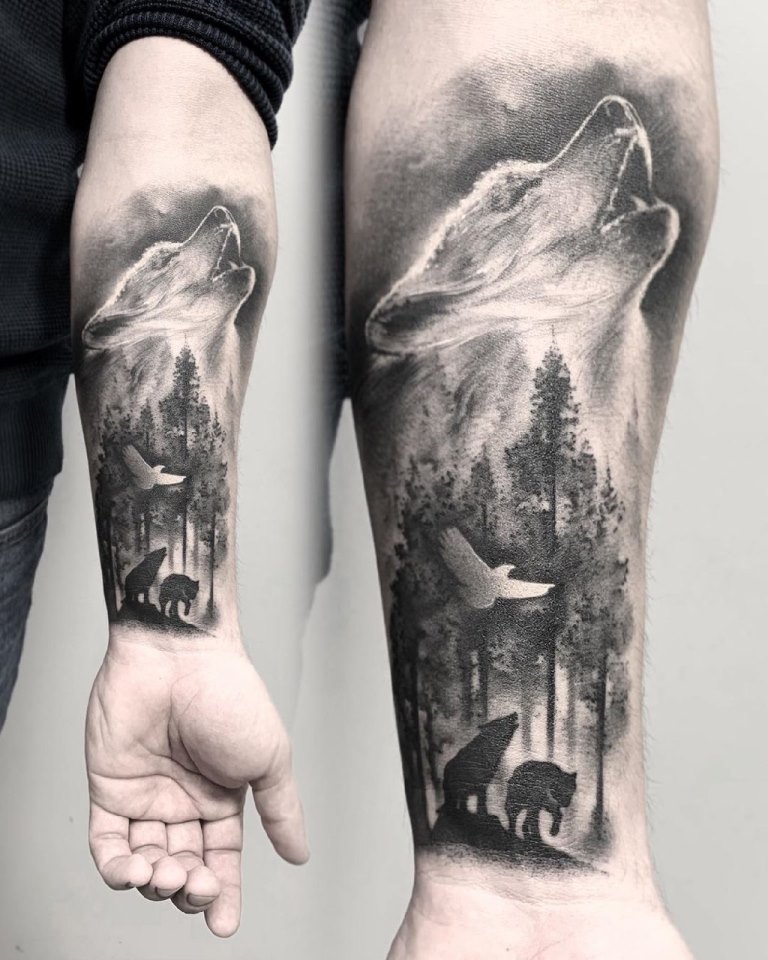 татуировки лес