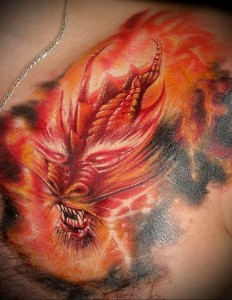 Значение татуировки огонь 3