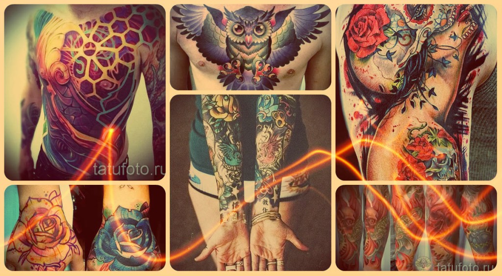 Нью скул тату на фото - лучшие примеры готовых татуировок