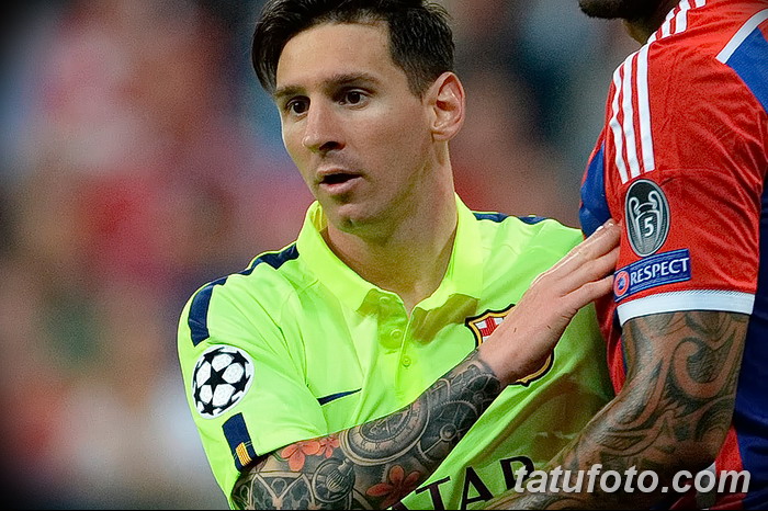 фото Тату Лионеля Месси от 25.09.2017 №025 - Tattoo of Lionel Messi - tatufoto.com