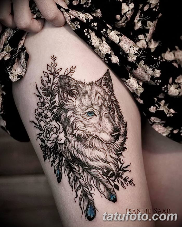 Значение тату волк с перьями - фото примеры интересных рисунков татуировки