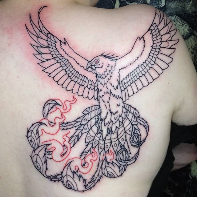 phoenix tattoos black ink