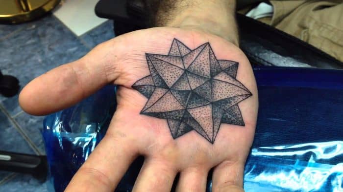 palm star tattoo