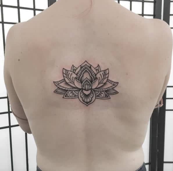 Mandala Lotus Flower Tattoo by Ishi Neve