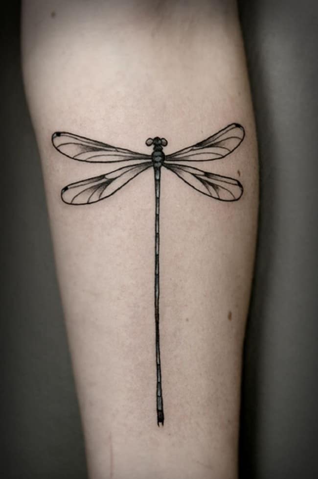 dragonfly tattoo on arm