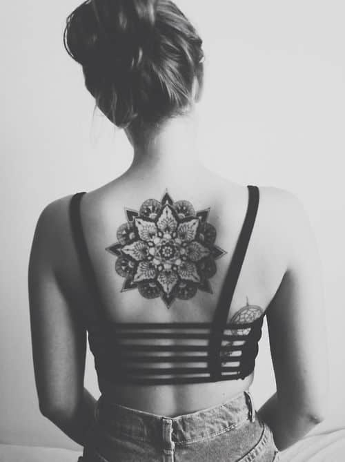 tattoo on womans back