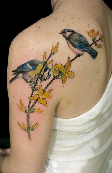 Татуировка птички