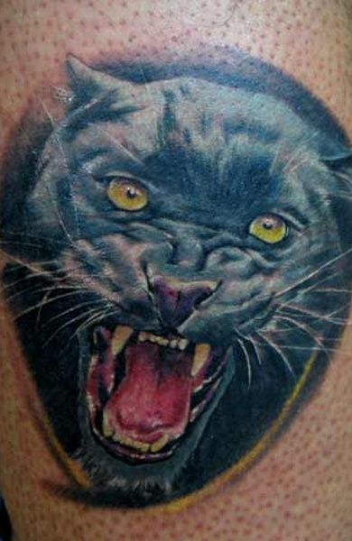 эскиз татуировка пантера