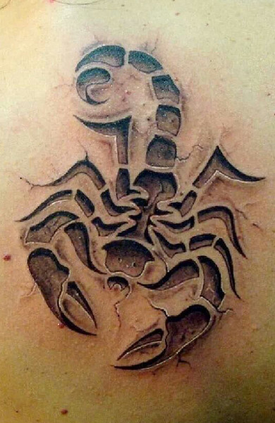 Эскиз татуировки скорпион