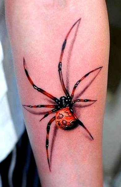 эскиз татуировка паук