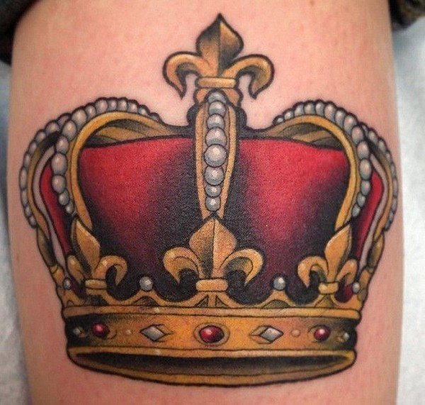 Crown Finger Tattoo