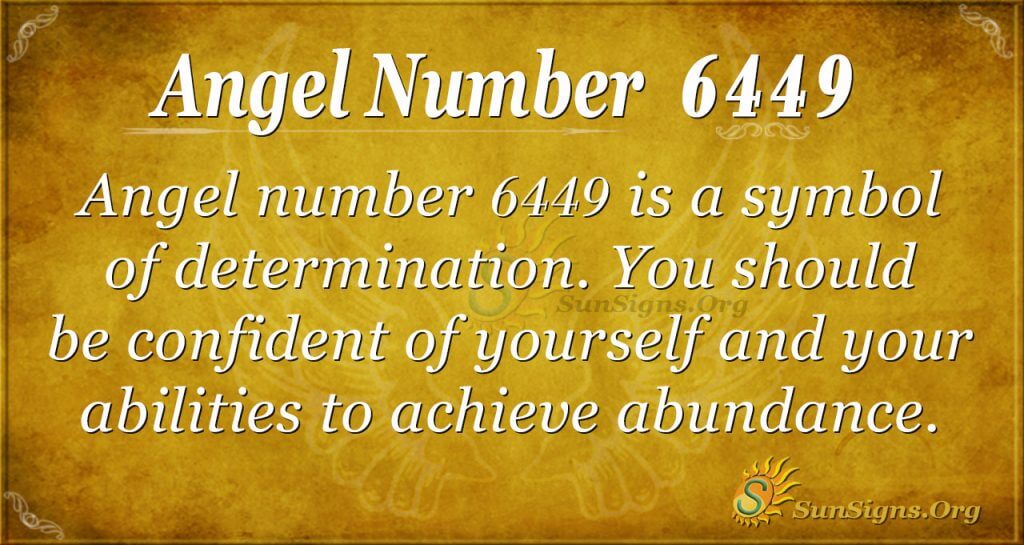 angel number 6449